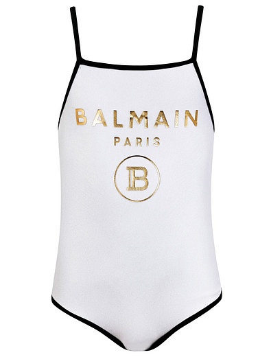 Слитный купальник с логотипом Balmain - 0884509174451 - Фото 1