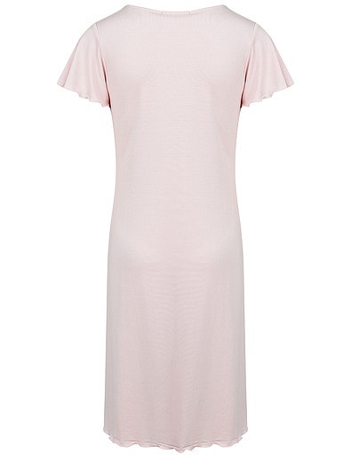 Розовая ночная рубашка с кружевными вставками Sognatori - 3342609980008 - Фото 3