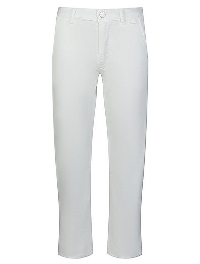 Белые брюки прямого кроя Il Gufo - 1081219970505 - Фото 1