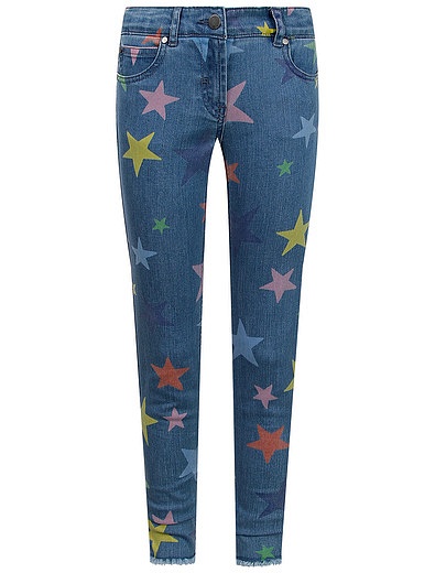 Джинсы с разноцветными звездами Stella McCartney - 1164509170523 - Фото 1