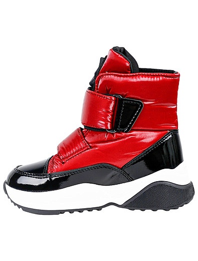 Красные ботинки на липучках Jog Dog - 2034509185348 - Фото 3