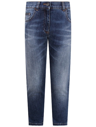 Синие джинсы с потертостями skinny Dolce & Gabbana - 1164509080433 - Фото 1
