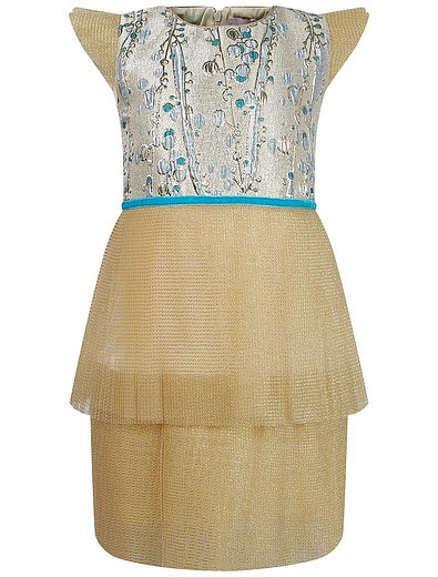 золотистое Платье с вышивкой EIRENE - 1050109980030 - Фото 1