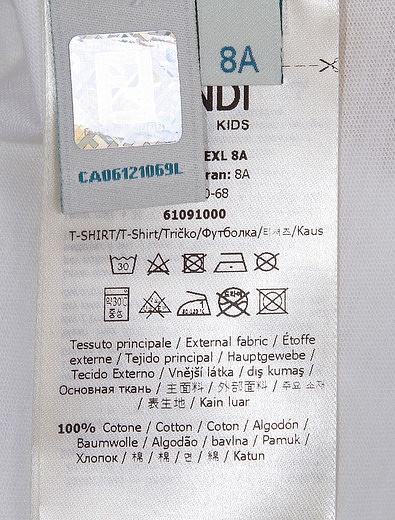 Поло с контрастным карманом Fendi - 1144519170874 - Фото 4