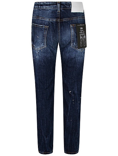 Синие джинсы с потертостями JOHN RICHMOND - 1164519171565 - Фото 2