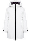 Белая куртка со встроенными в капюшон линзами - 1071209984445