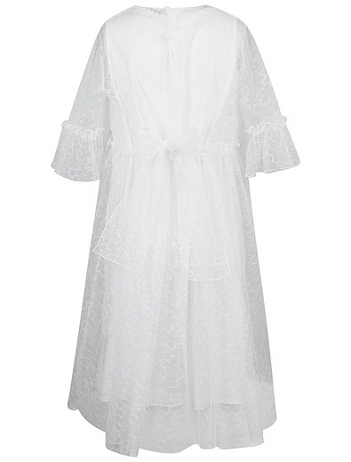 Легкое белое платье Il Gufo - 1051209971201 - Фото 4
