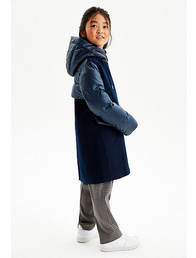 Комбинированное пальто на молнии SILVER SPOON - 1124509280905 - Фото 6
