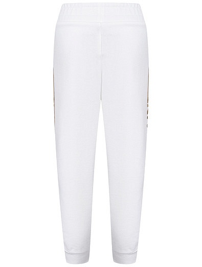 Белые брюки в спортивном стиле Balmain - 4244509171939 - Фото 3