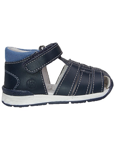 Синие сандалии с плетением Falcotto - 2074529170511 - Фото 2