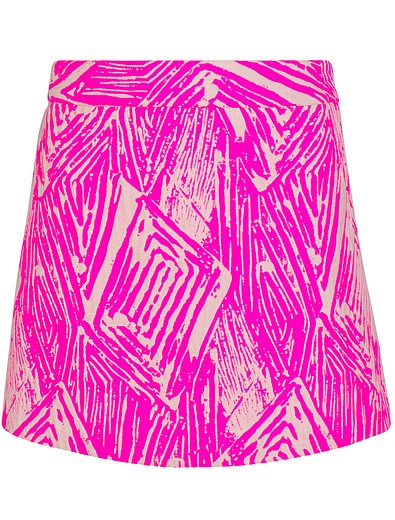 Розовая юбка с абстрактным принтом Milly Minis - 1042609770709 - Фото 1