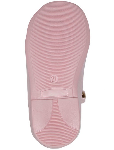 Розовые туфли из натуральной кожи с бантиками Missouri - 2014509070103 - Фото 5