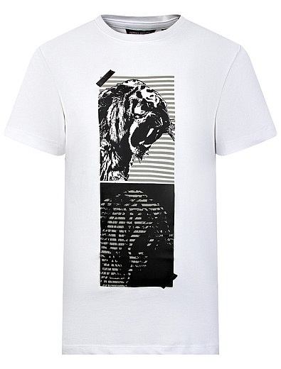 Белая футболка с тигром Antony Morato - 1134519174101 - Фото 1