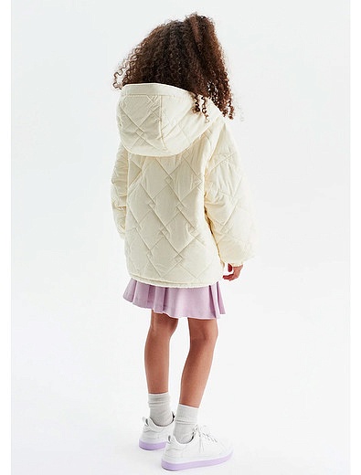 Молочная стеганая куртка SILVER SPOON - 1074509411109 - Фото 4
