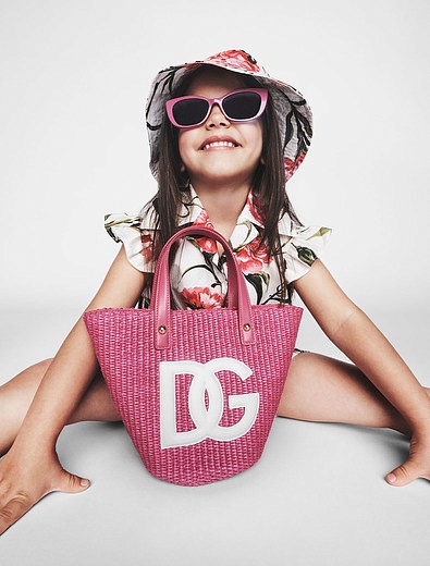 Соломенная сумка с короткими ручками Dolce & Gabbana - 1204508370064 - Фото 4