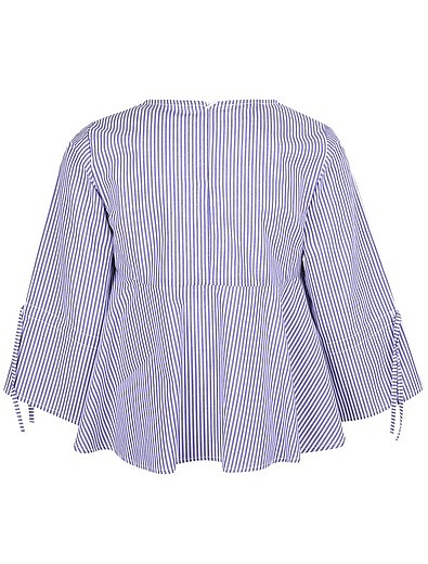 Блуза в полоску с вышивкой в виде цветов Liu Jo Junior - 1031409870177 - Фото 3