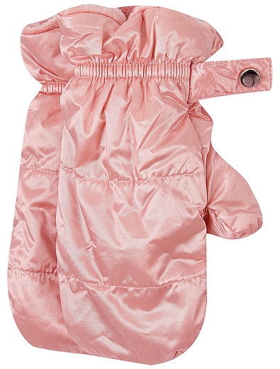 Розовое пальто с варежками в комплекте Mayoral - 1124509181288 - Фото 4