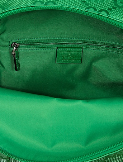 Зеленый рюкзак с узором GG GUCCI - 1504528170034 - Фото 7