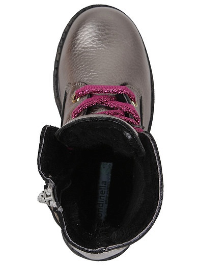 Серебристые ботинки с розовыми шнурками RONDINELLA - 2034509080896 - Фото 14