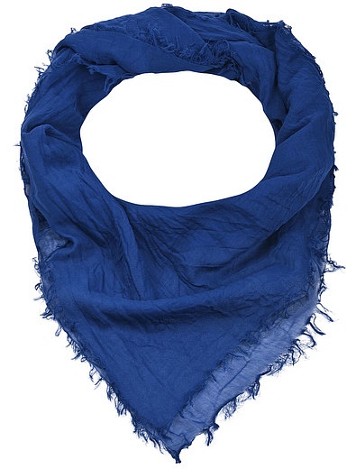 Хлопковый синий платок Il Gufo - 0011408970031 - Фото 1