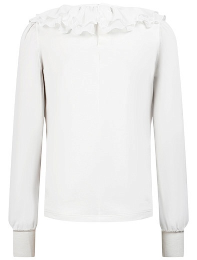 Кремовая блуза широкими манжетами Aletta - 1034509281676 - Фото 2