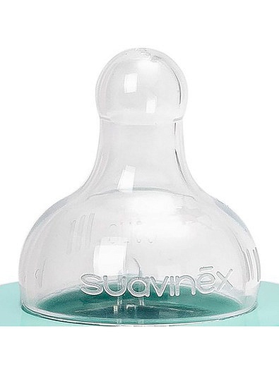 Бутылочка с широким горлом 270 мл с круглой соской из силикона от 0 мес Suavinex - 5113320070099 - Фото 2