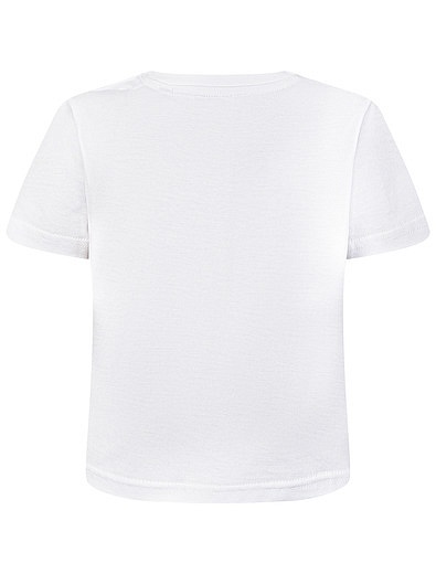 Белая футболка с мишкой Burberry - 1134529180390 - Фото 2