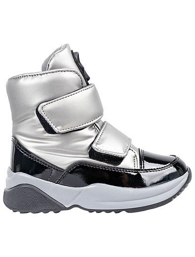 Серебряные ботинки на липучках Jog Dog - 2034509185423 - Фото 2