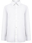 Белая рубашка с вышивкой на кармане - 1014519181265