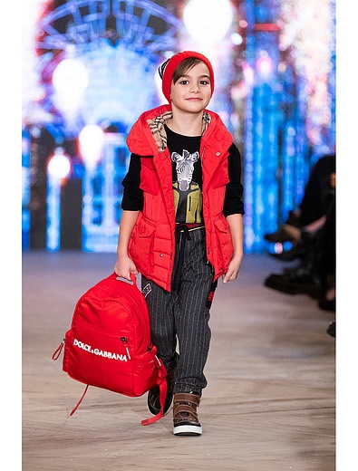 Рюкзак с аппликацией логотипа Dolce & Gabbana - 1501328980047 - Фото 2