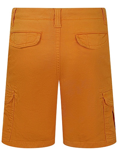 Оранжевые шорты с накладными карманами Il Gufo - 1414519177228 - Фото 4