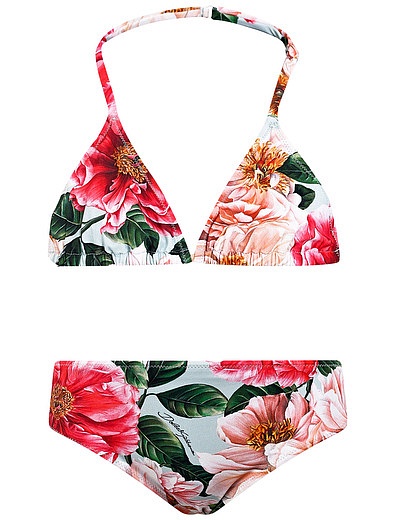 Раздельный купальник с цветочным принтом Dolce & Gabbana - 0884509170866 - Фото 1