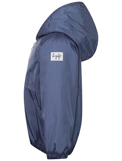 Голубая куртка с контрастной молнией Il Gufo - 1074519170324 - Фото 3