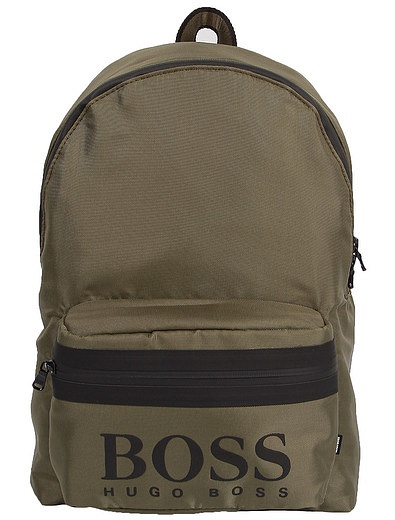 Рюкзак цвета хаки с логотипом HUGO BOSS - 1504518180098 - Фото 1
