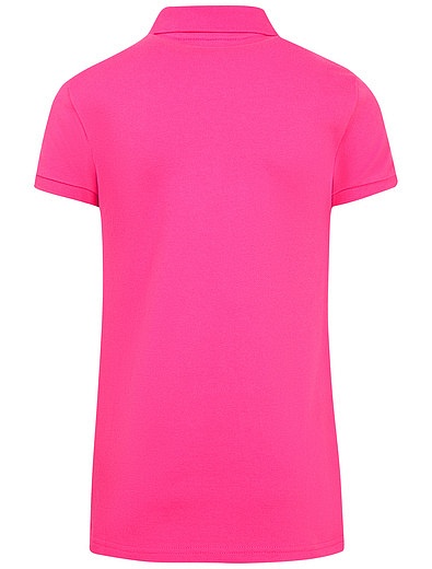 Поло розовое с вышивкой логотипа Ralph Lauren - 1142609970304 - Фото 2