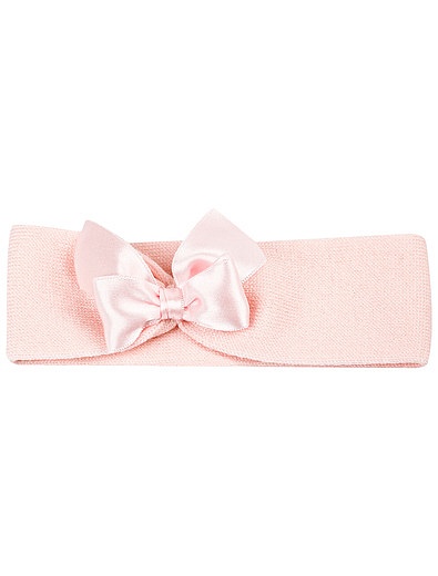 Набор из повязки на голову и пинеток розового цвета La Perla - 3004509180031 - Фото 3