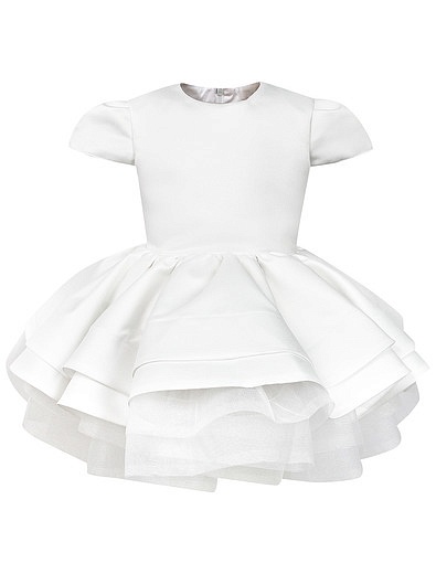 Белое платье с многослойной юбкой ENN`STORE - 1054500181928 - Фото 1