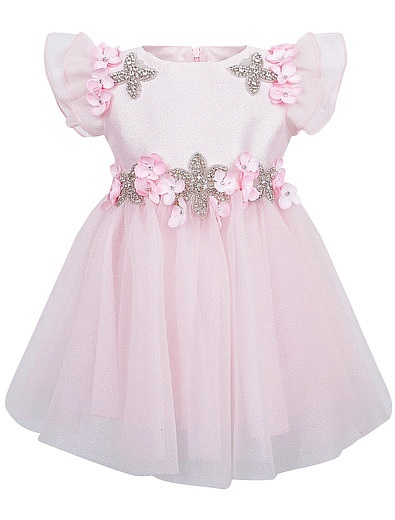 розовое Платье с объёмными цветами Lesy - 1054509071497 - Фото 1