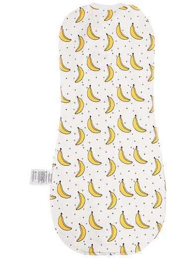 Пелёнка-кокон  и шапочка с принтом бананы Mjolk - 3384529280110 - Фото 2