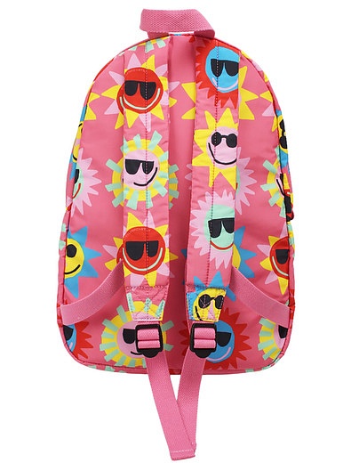 Розовый рюкзак с принтом Sunshine Face Stella McCartney - 1504508410099 - Фото 3