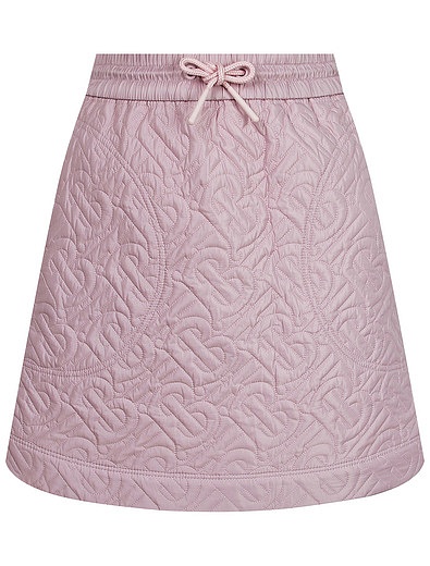 Стеганая юбка с монограммой Burberry - 1044509181012 - Фото 1