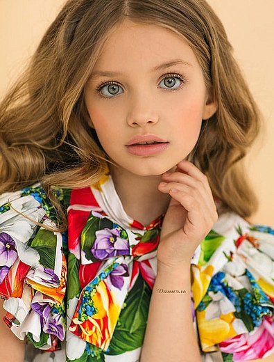 Блуза с принтом цветы Dolce & Gabbana - 1034509070201 - Фото 6