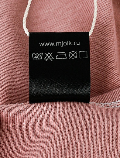 Розовое боди с длинным рукавом Mjolk - 1254500180093 - Фото 6