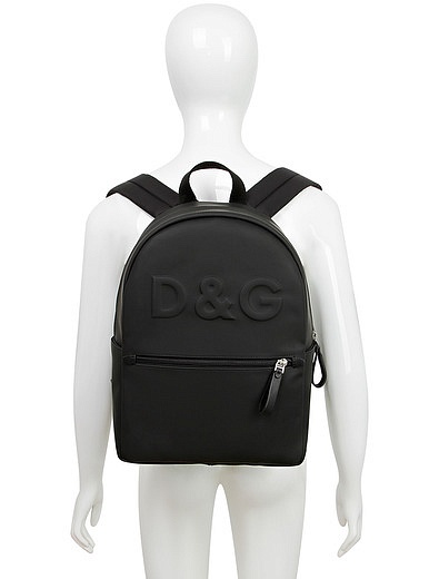 Рюкзак с лого нанесенный методом горячего тиснения Dolce & Gabbana - 1504528080425 - Фото 4