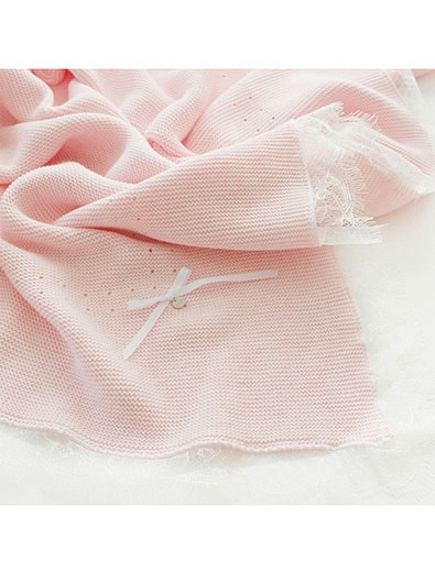 Розовый хлопковый комплект из комбинезона, шапочки, пинеток и пледа MIACOMPANY - 3044500170068 - Фото 5