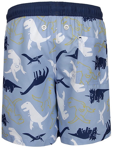 Голубые пляжные шорты с динозаврами Sanetta - 4104519372330 - Фото 2