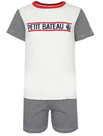 Пижама из футболки и шорт PETIT BATEAU - 0214519370770 - Фото 1