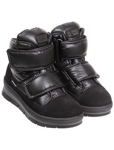 Черные утепленные ботинки на липучках Jog Dog - 2031119880465 - Фото 1