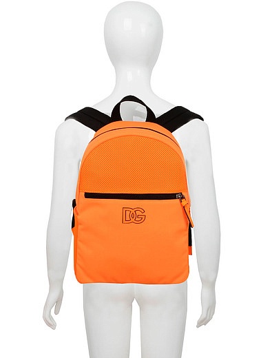 оранжевый рюкзак с логотипом Dolce & Gabbana - 1504518270041 - Фото 5