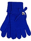 Синие перчатки из шерсти - 1192909780080